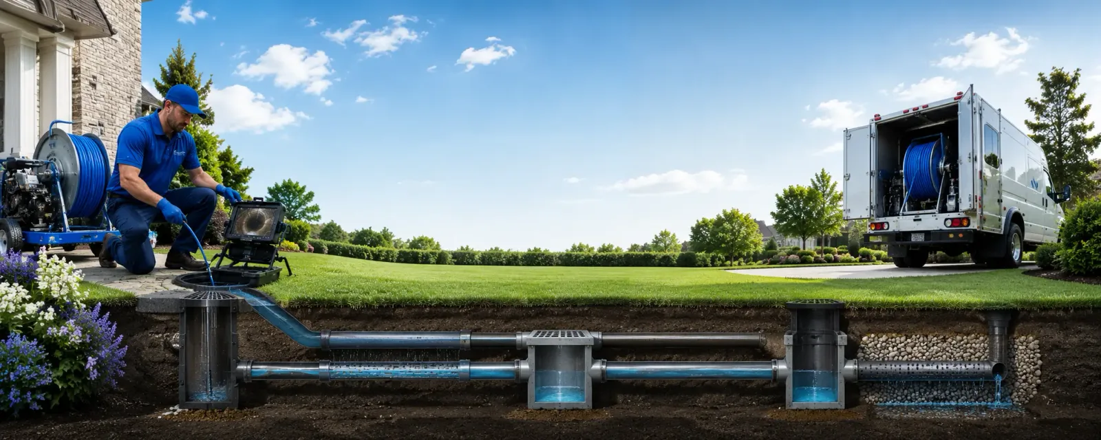 Outdoor drain cleaning information for Waterbury, CT